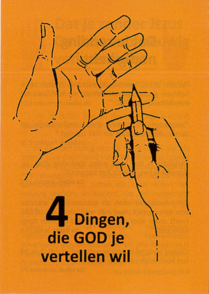 4 Dinge, die Gott dir sagen will - Niederl�ndisch