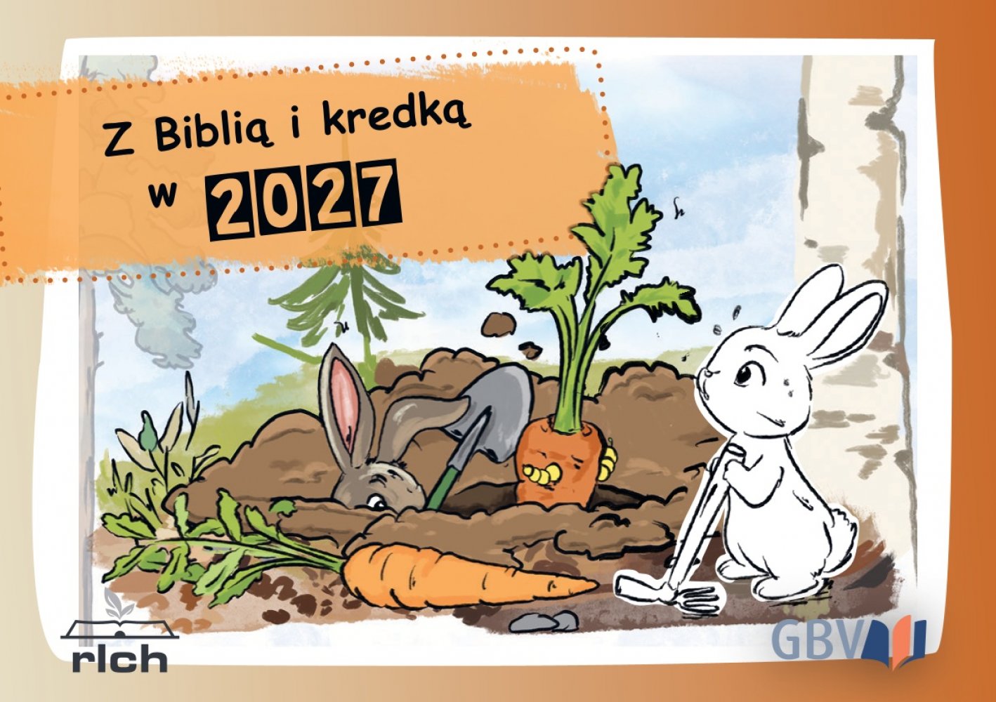 Ausmalkalender f�r Kinder: Mit Stift und Bibel - Polnisch