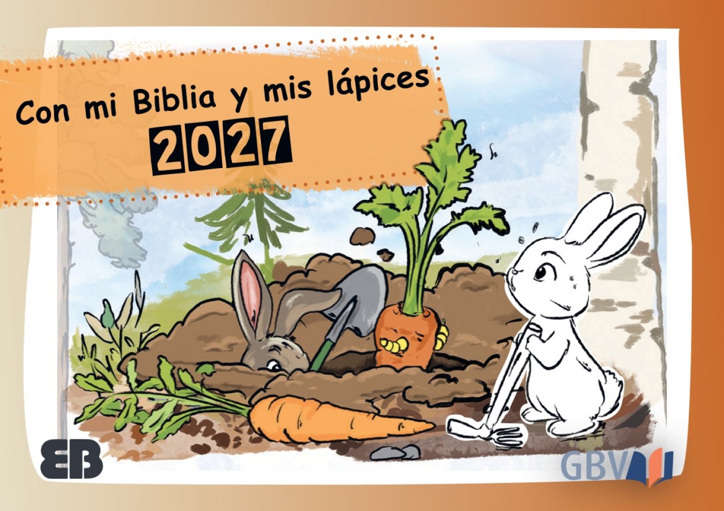 Ausmalkalender f�r Kinder: Mit Stift und Bibel - Spanisch