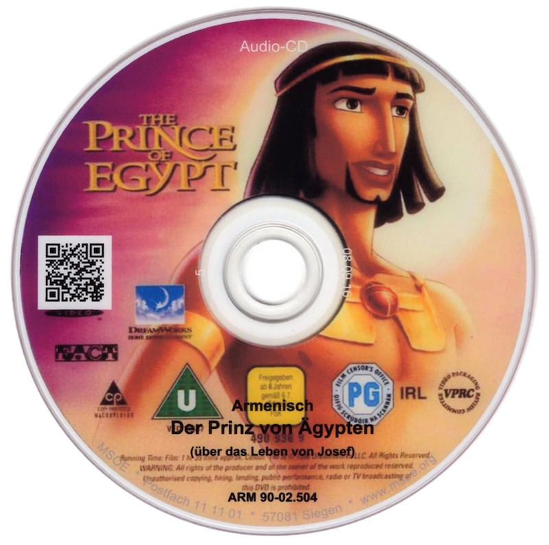 Der Prinz von �gypten (DVD) �ber das Leben von Josef - Armenisch