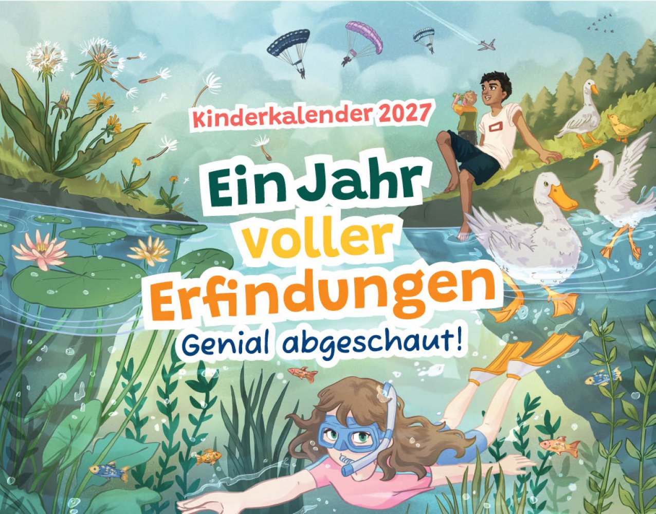 Kinder-Verteilkalender - Genial abgeschaut - EIN JAHR VOLLER ERFINDUNGEN - Deutsch