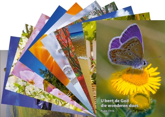 Postkarte mit Bibelvers - Niederl�ndisch