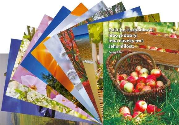 Postkarte mit Bibelvers - Slowakisch