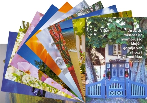 Postkarte mit Bibelvers - Ungarisch