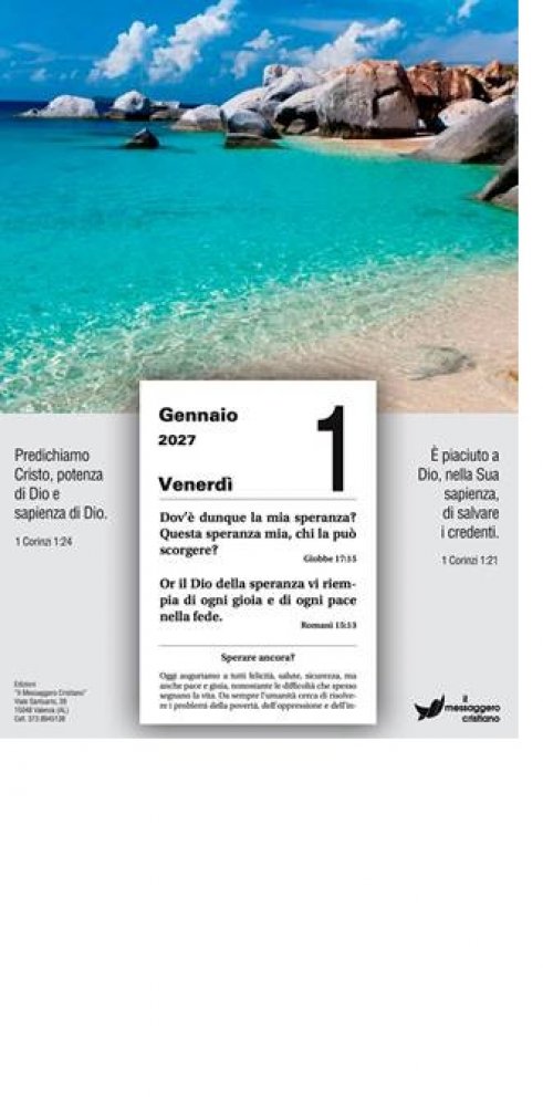 Tagesabrei�kalender Die Gute Saat 2027 (Il buon seme) - Italienisch